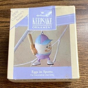 Hallmark Eggs In Sports 1992 Easter Collection Handcrafted & Dated 1992